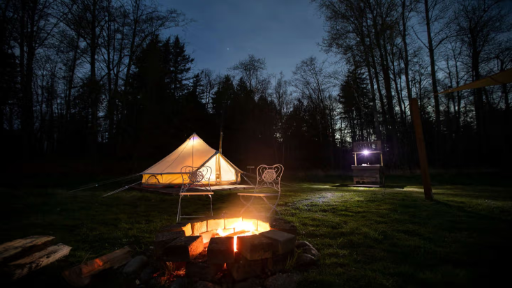 Pet Friendly Bell Tent Rental Perfect for a Weekend Getaway
