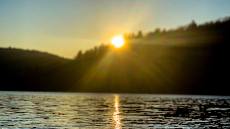 Sunset over the Berkshires, MA: New England camping