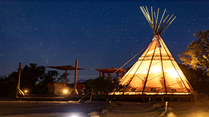 Enchanting Glamping Tipi in the Mojave Desert near Las Vegas, Nevada