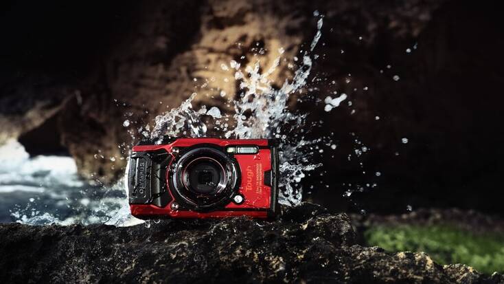 Olympus waterproof camera: vacation preparation for camping