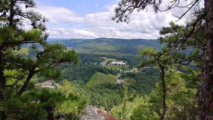 Go camping! Great Barrington, Massachussetts views of the hillside