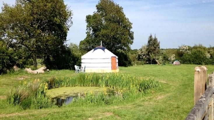 Mongolian yurt rental in South Downs National Park