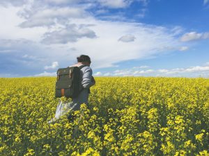 woman on her way to the best easter holiday destinations