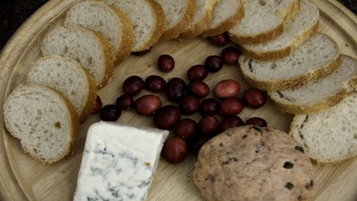 Appetizers in Forested Wood Cabin near Ocala National Forest in Central Florida, camping sites with cabins near me