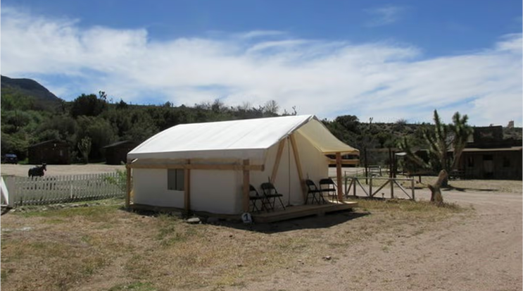 Glamping Tents at Western Ranch with Views of Grand Canyon Plateau, Arizona