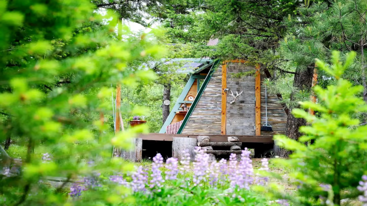Incredible A-Frame Cabin Ideal for a Montana Glamping Getaway, camping sites with cabins near me
