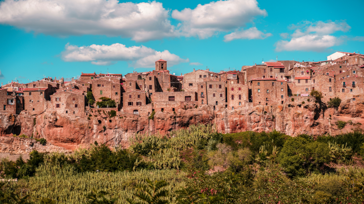 Small Tuscany Village on Cliff, weekend trips from florence