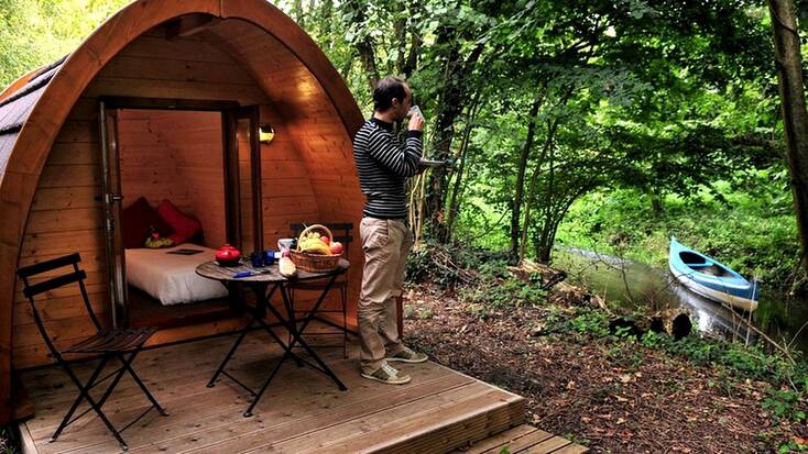 Woodland getaways in this glamping pod: France vacations