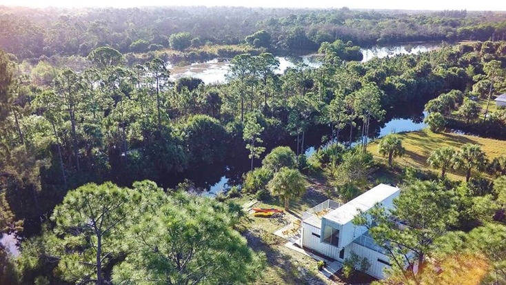 Sky view of Loxahatchee River