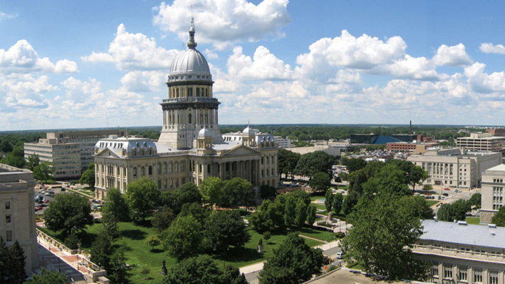 Views over Springfield, Illinois: vacations 2021