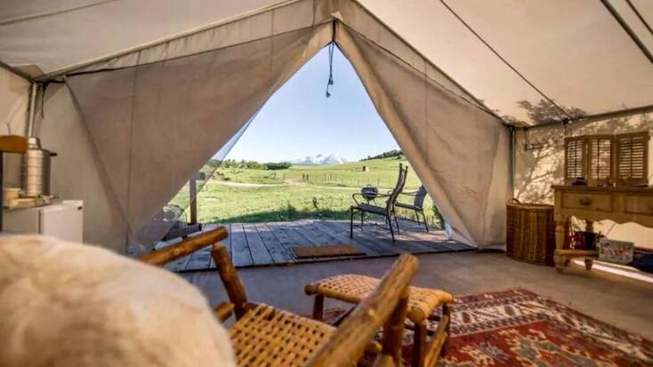 Visit Colorado: camping in yurt rentals in gorgeous surroundings