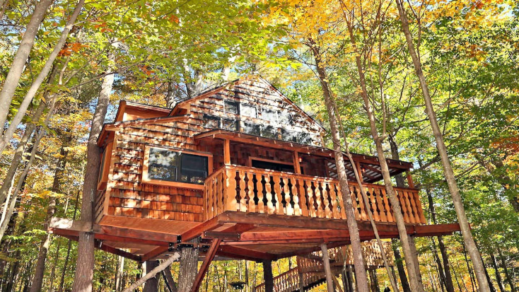 Tree House Rental Ideal for a Unique Getaway near Lake Sunapee in New Hampshire, top 5 tree houses 