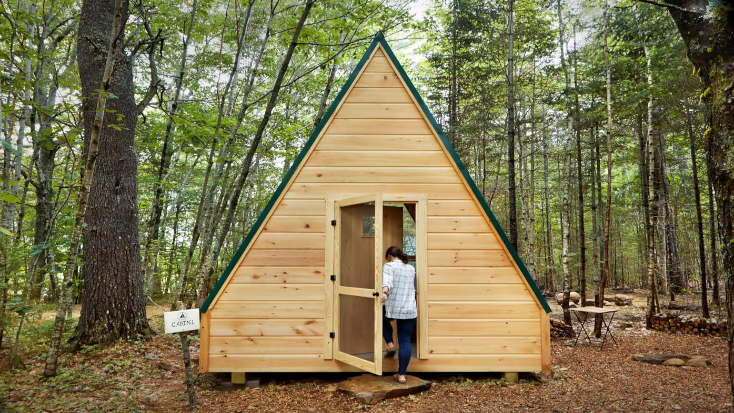 A-Frame Cabin Getaway for Groups for Woodland Farm Retreat near Augusta, Maine