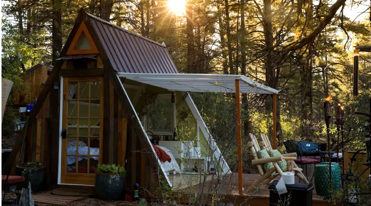 Unique Off-Grid A-Frame Cabin with Convertible Wall near Zion National Park, Utah