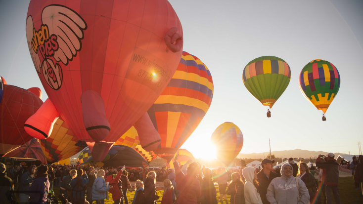 Glamping at the Alburquerque Balloon Fiesta in New Mexico is an adventure for the whole family