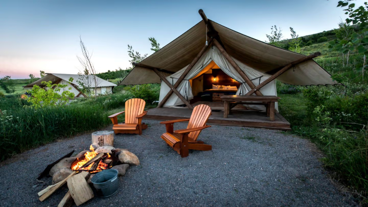 Stunning Safari Tent Perfect for a Romantic Getaway on Bear Lake in Utah