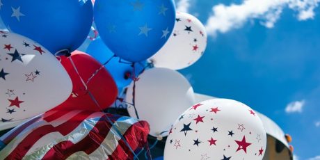 Baloons used to celebrate 4th July
