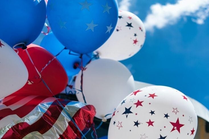 Baloons used to celebrate 4th July