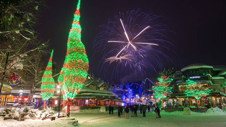 New Years celebrations in Whistler Village