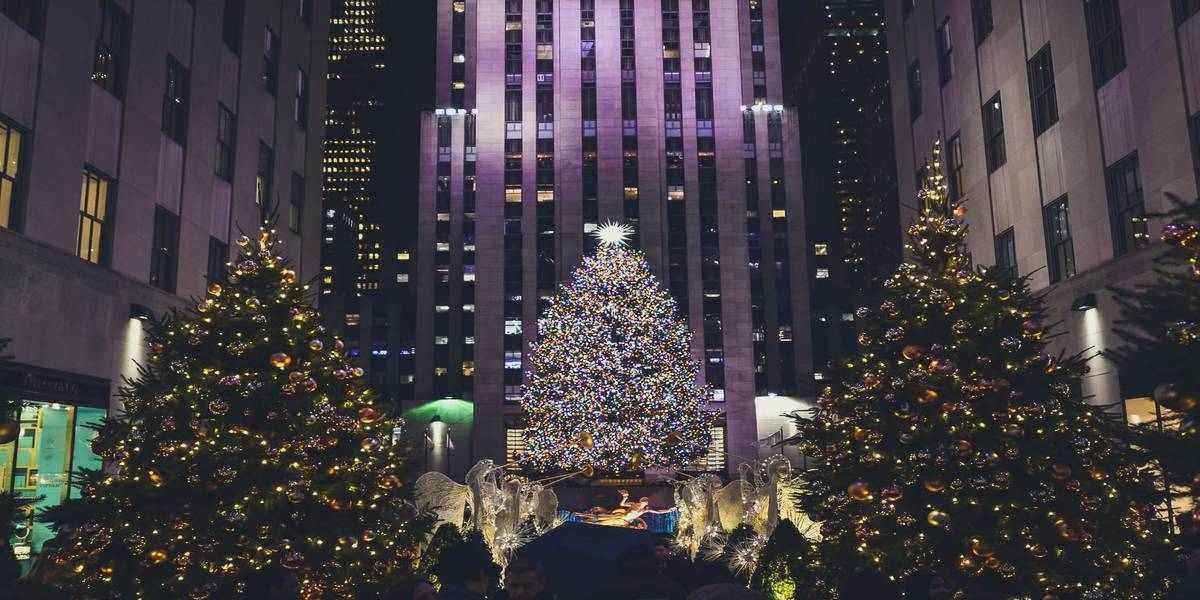 Christmas lights in New York