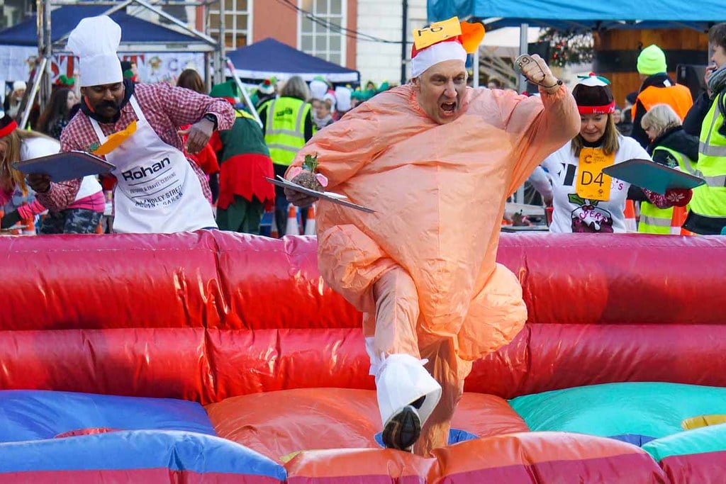  The Great Covent Garden Christmas Pudding Race is an annual charitable event