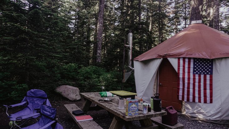 Go glamping in yurts California for new year's eve getaways 2021