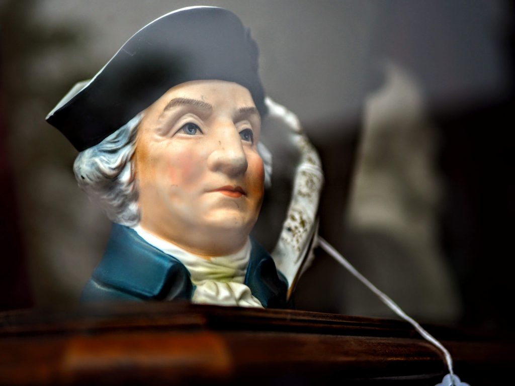 Small ornament of George Washington on Presidents' Day  Weekend 

