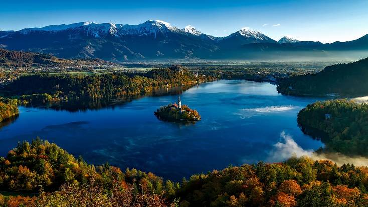 The stunning Lake Bled is a unique place to travel to when visiting Slovenia