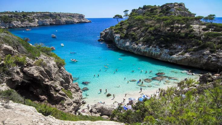 Enjoy the golden sandy beaches on Mallorca