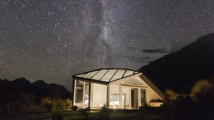 Enjoy some unique glamping in New Zealand.