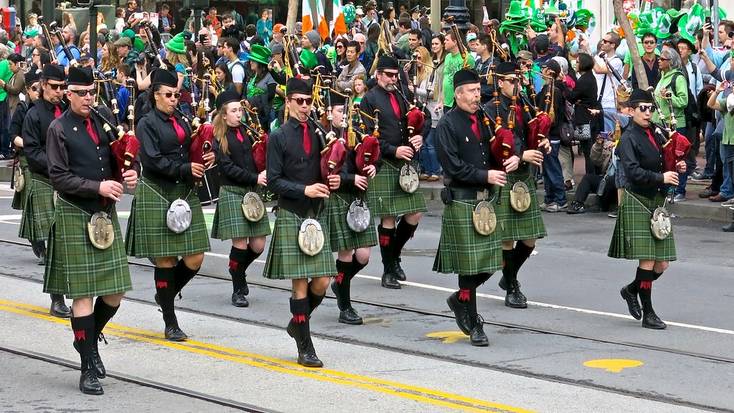 Enjoy the annual Paddy's Day parade in San Francisco, California