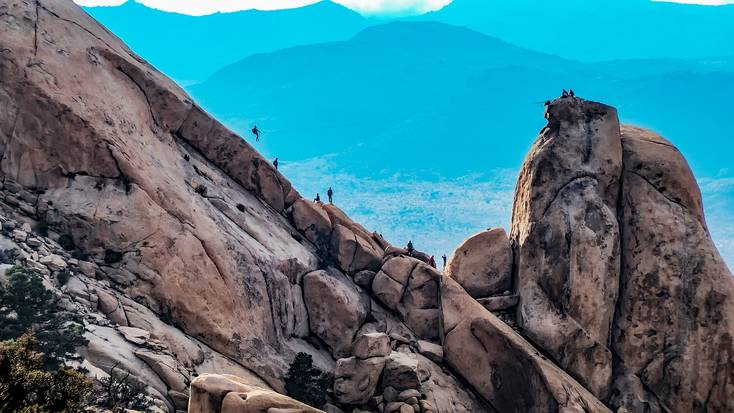 rock climbing is one of many things to do in Joshua Tree