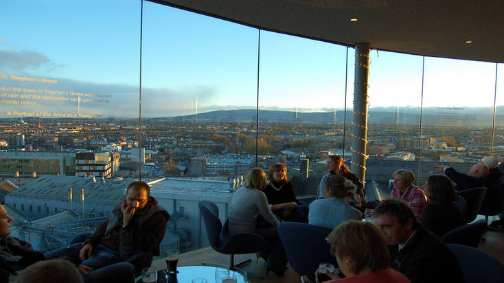 A view from the Gravity Bar in the Guinness Storehouse