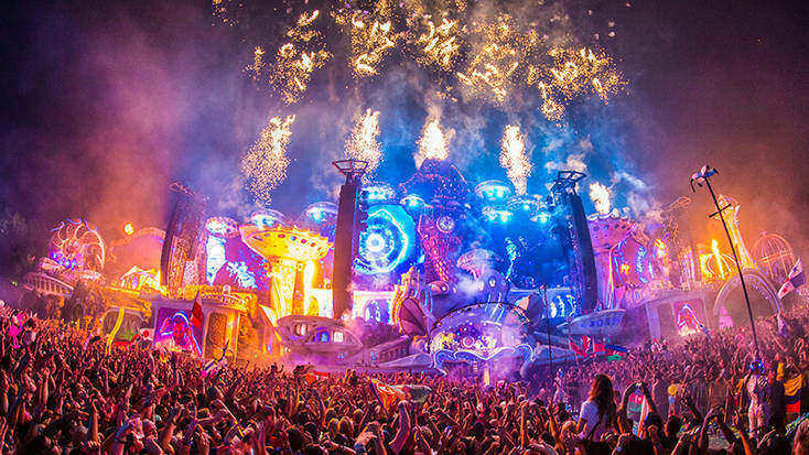 Fireworks at Tomorrowland