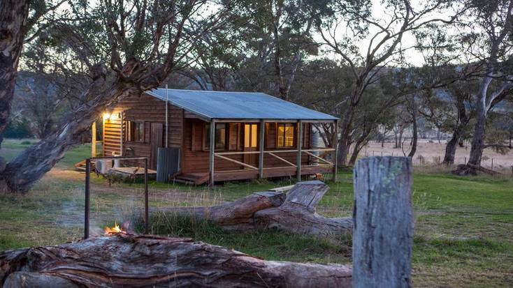 luxury camping cabin near Canberra, Australia