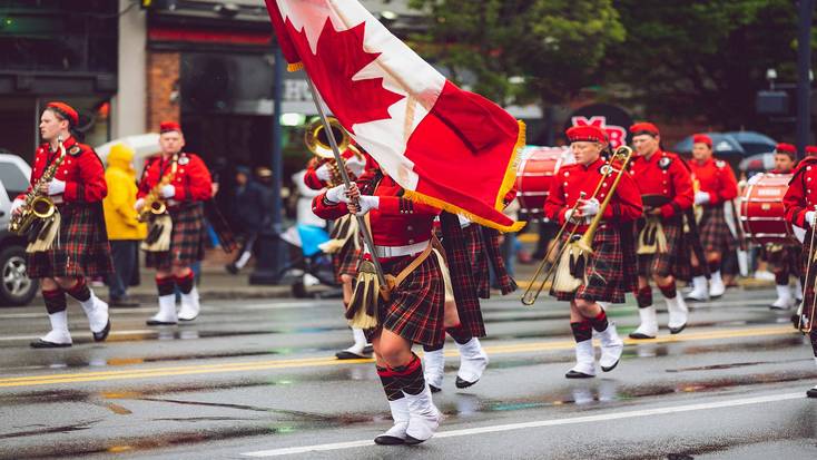 The Victoria Day Parade in Victoria, BC