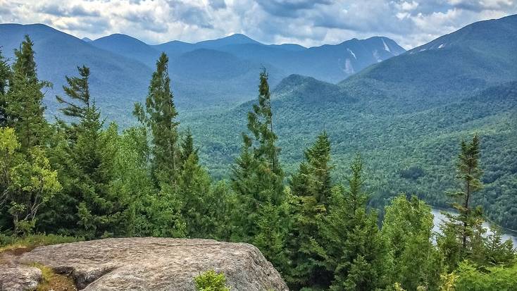 A view over the Adirondack Mountains