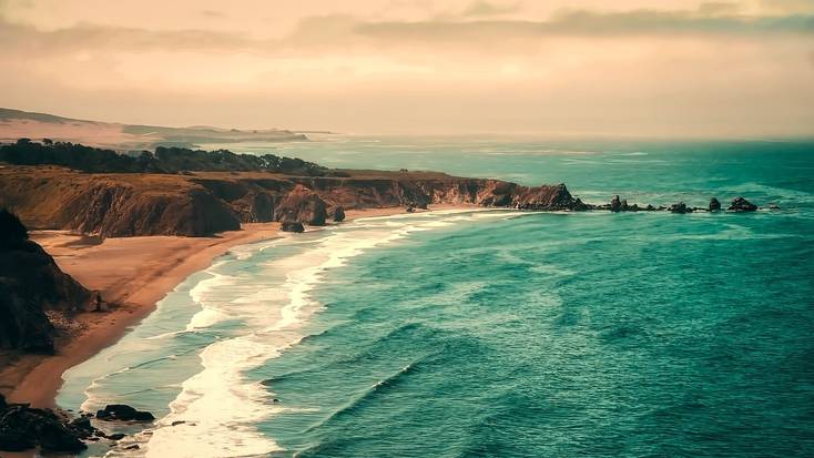 A view over stunning ocean California 