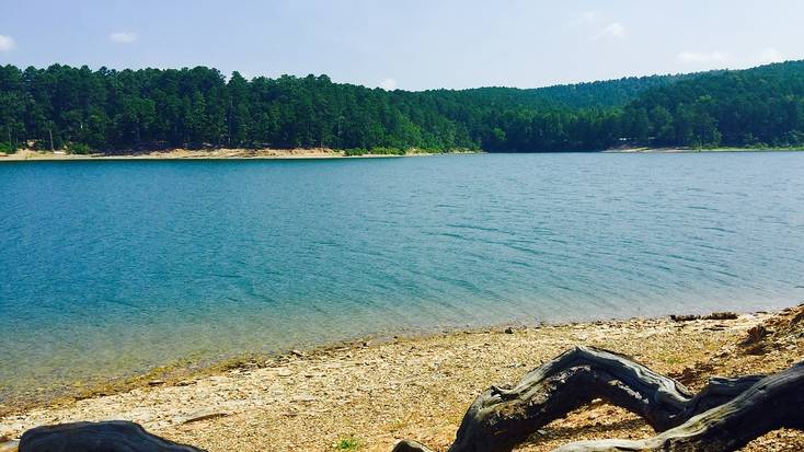 Lake Ouachita in the Ouachita Mountains