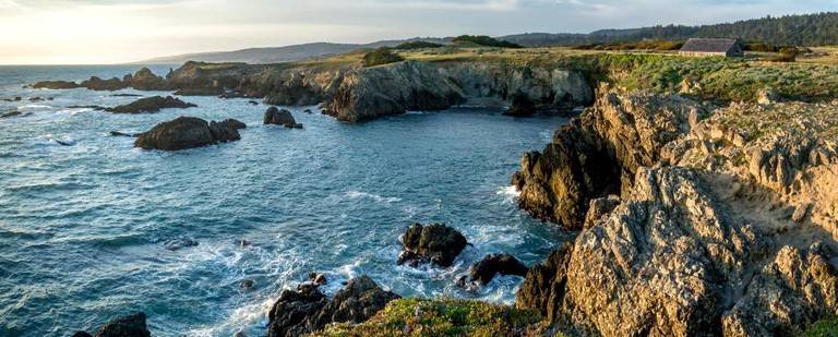 A view of the coastline near Sea Ranch, California