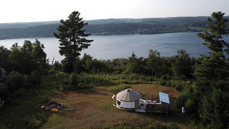 Stay in a secluded yurt rental for Canada Day