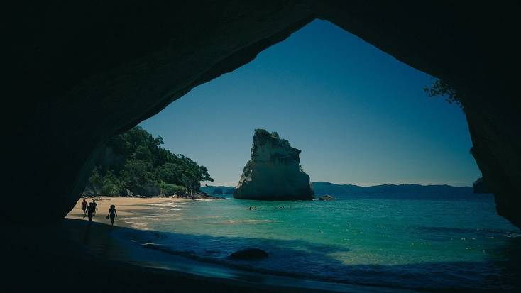 A stunning beach on the Coromandel Peninsula