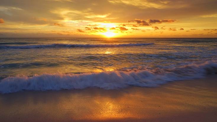 Sunrise over Puerto Morelos