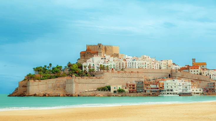 Peñiscola in Valencia is one of our favorite beaches in Europe