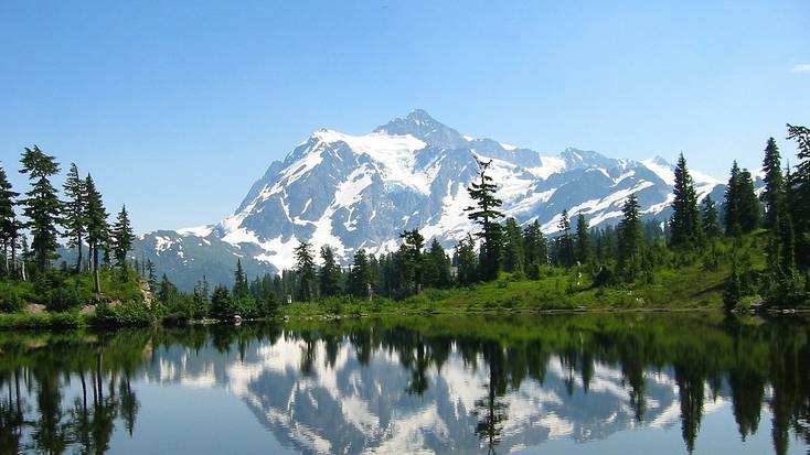 Mount Shuksan in the North Cascades National Park, one of the best national parks in Washington