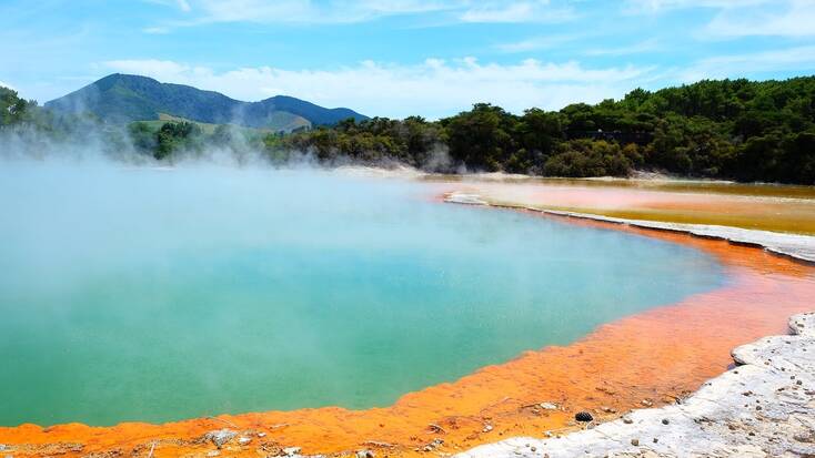 Visit the Wai-O-Tapu thermal springs in Rotorua