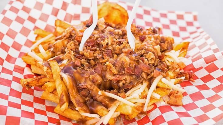 Poutine, a traditional Canadian food