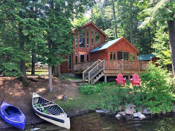 A cabin on Charley Lake, one of the best vacation spots on East Coast