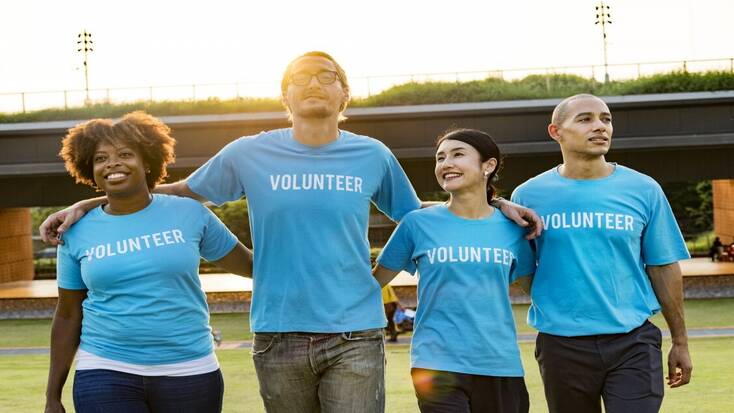 Volunteers for Habitat for Humanity