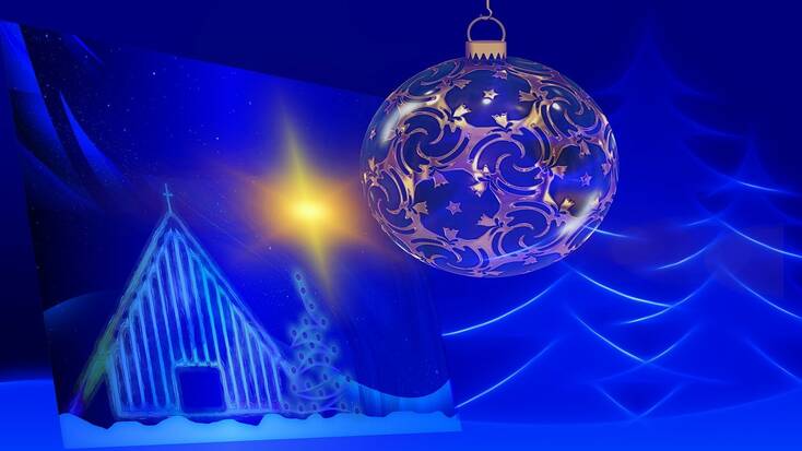 Navy blue Christmas Decorations